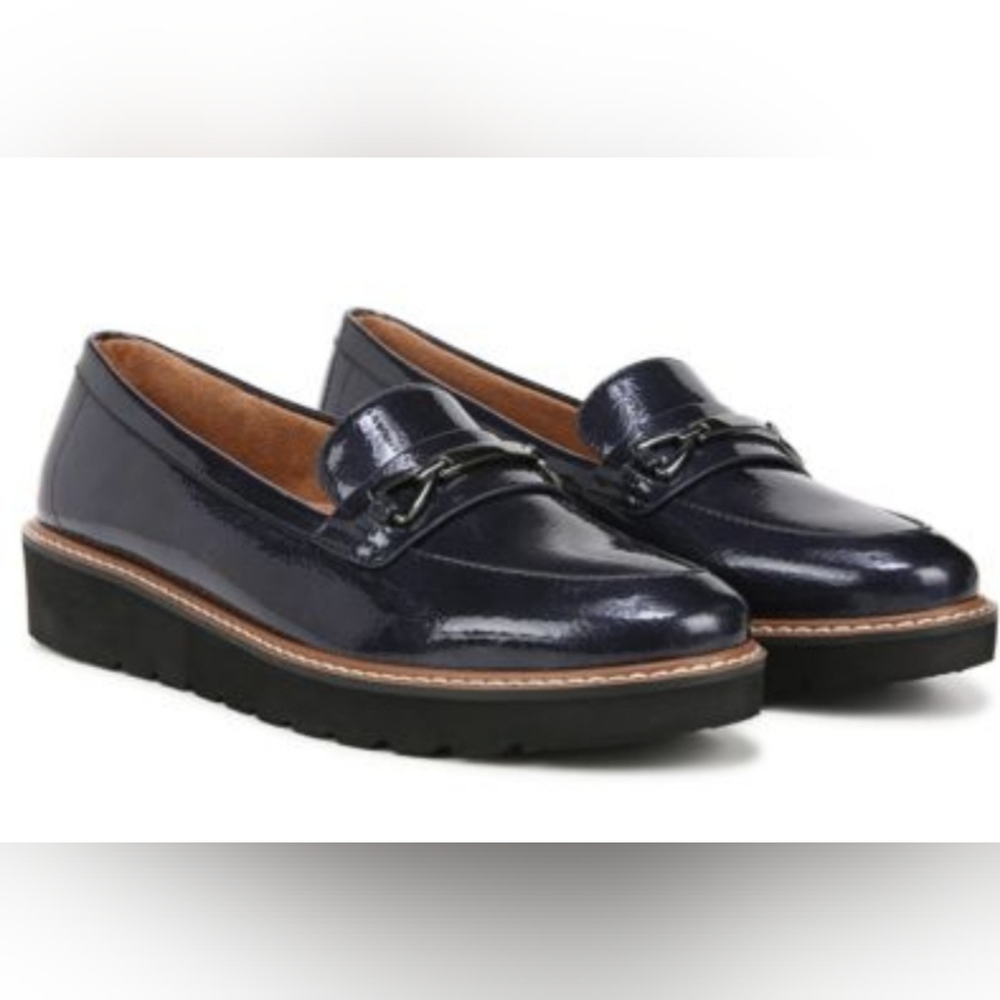 Naturalizer Elin Midnight Blue  Woman's Leather Loafers Size 9 With Box